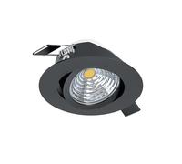 Eglo LED empotrable Saliceto, foco de techo regulable, redondo y plano