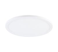Eglo LED foco empotrable Fueva Flex, foco LED para taladros universales | de aluminio, superficie iluminada de plástico en blanco, luz empotrada plana, blanco neutro, diámetro 22,5cm