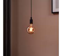 Eglo LED E27 regulable, bombilla Golden Vintage, bola para iluminación retro, 4 vatios (equivalente a 28 vatios), 300 lúmenes, blanco cálido, 1700k, Edison G125, Ø 12,5 cm
