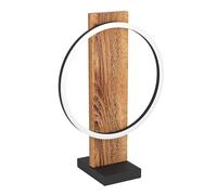 Boyal Lámpara de sobremesa LED (12 W, L x An x Al: 30 x 15 x 42,5 cm, Negro, Blanco cálido)