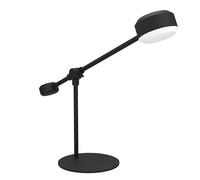 EGLO Clavellina lámpara de mesa LED, negra, inclinable