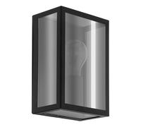 EGLO LED lámpara de pared exterior Alamonte Smoke, 1 luz con vidrio ahumado