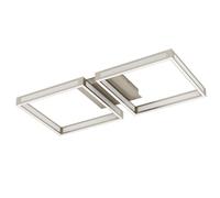Plafón led rectangular gris 3040 lm blanco cálido (3000k) ip20