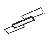 Eglo LED lámpara de techo Fomento, plafón geométrico, metal negro