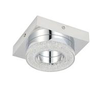 Eglo LED lámpara de techo Fradelo, 1 luz, metal y plástico cromado