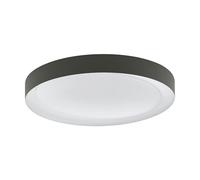 Eglo LED lámpara de techo Laurito, iluminación con mando a distancia, color de la luz ajustable, regulable, luz LED para el salón en gris, blanco