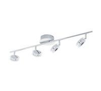 EGLO LED lámpara de techo Sarolo, foco de techo, acero inoxidable cromado