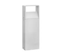 EGLO LED lámpara exterior para pedestal Doninni 1, lámpara exterior | de una llama, lámpara para pedestal de aluminio y plástico, color blanco, IP44