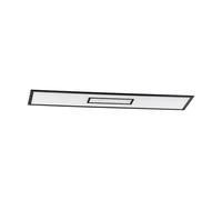 Eglo LED plafón Bordonara, luz regulable con mando a distancia, lámpara | de techo rectangular metálica negro y plástico blanco, iluminacion blanco-cálido - blanco-frío, RGB, 120x30 cm