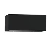 EGLO LED Spongano Aplique para exteriores, iluminación para pared exterior | lámpara de pared de exteriores, rectangular de aluminio en antracita y vidrio transparente, blanco cálido, IP65