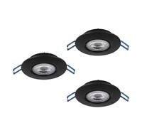 Eglo LED Zujar Juego de 3 focos empotrables, focos para techo