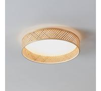 EGLO Luppineria plafón LED de malla de bambú Ø 38cm