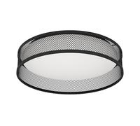 EGLO Plafón LED Luppineria malla acero negro