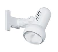 Eglo Manhattan lámpara de lectura de pinza, luminaria para cama y escritorio, iluminador de pinza de metal y plástico en blanco, foco de pinza, luz con casquillo E27