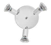 EGLO MINI Spot, foco empotrable para riel, GU10, 3 bombillas, LED, 3000 K, plateado
