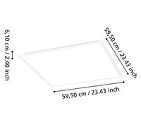 Eglo connect.z Smart-Home LED Panel Moradillo-Z 60x60 cm ZigBee techo mate