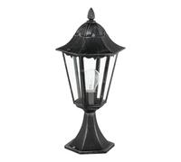 EGLO NAVEDO Alumbrado de sobremuro/pie para exterior Negro E27 , Iluminación al aire libre , Alumbrado de sobremuro/pie para exterior, Negro, Aluminio, IP44, Jardín, 1 bombilla, s