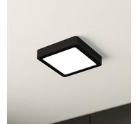 EGLO Panel LED de superficie Fueva 5 IP20 830 negro 16x16cm