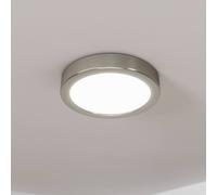 EGLO Panel LED de superficie Fueva 5 IP20 830 níquel Ø16cm