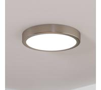 EGLO Panel LED de superficie Fueva 5 IP20 830 níquel Ø21cm