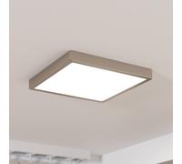 EGLO Panel LED de superficie Fueva 5 IP20 830 níquel 28,5x28,5cm