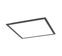 Eglo Panel LED Smart Home connect.z Moradillo-Z 40x40 cm, ZigBee, mate, app | y voz Alexa, blanco cálido-frío, RGB, regulable, lámpara techo negra