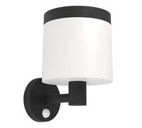 Aplique solar LED para exterior Pantete (8 W, Plástico, Blanco cálido, Negro)