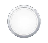 Eglo Plafón cristal redondo blanco Ø 29 cm - Planet1