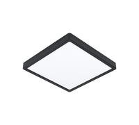 Eglo Plafón LED cuadrado acero negro 29 cm - Fueva5