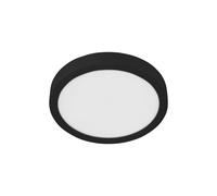 EGLO Plafón LED Fueva 5 IP44 4000K negro Ø28,5cm