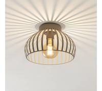 EGLO Plafón Mogano 3, beige, Ø 28 cm, metal, E27