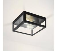 EGLO Plafón para baño Amezola, 2 luces, negro