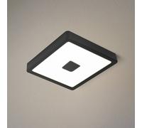 EGLO Plafón para exterior LED Iphias 2, 21x21 cm, negro