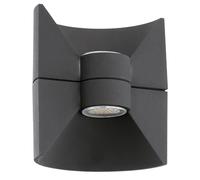 Eglo REDONDO Aplique de pared para exterior Antracita LED 2,5 W - Iluminación al aire libre (Aplique de pared para exterior, Antracita, Aluminio, IP44, Entrada, Cochera, Jardín, Patio, 2 bombilla(s))