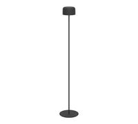 Eglo Roccanova Lámpara solar de pie, con batería, para interior y exterior, lámpara de salón, regulable en 3 niveles, de acero negro, blanco cálido, IP44