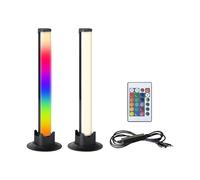 Eglo set de 2 luces LED para habitación gaming, lámpara de mesa con efectos