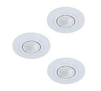 Eglo Set de 3 focos empotrables Areitio, conjunto de spots