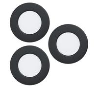 Eglo Set de 3 focos LED empotrables Fueva 5, Ø 8,6 cm, acero y plástico