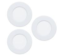 Eglo set de 3 focos LED empotrables Fueva 5, Ø 8,6 cm, acero y plástico