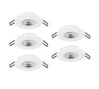 Eglo set de 5 focos LED empotrables Cedrez, Ø 9 cm, spots