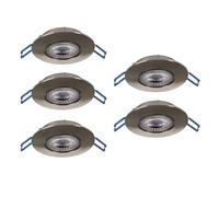 Eglo Set de 5 focos LED empotrables Cedrez, Ø 9 cm, spots