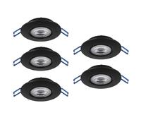 Eglo set de 5 focos LED empotrables Cedrez, Ø 9 cm, spots