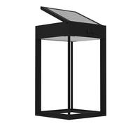 EGLO Suzzara Lámpara de pared led para exteriores, lámpara solar para uso exterior con sensor de movimiento, iluminación exterior rectangular de plástico en antracita, blanco neutro, IP44