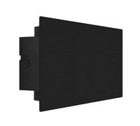 Eglo Talamello Lámpara de pared LED interior, rectangular, con iluminación indirecta, aplique de pared, para pasillo y salón, metal, en negro, color de luz blanco cálido, 4 x 20 cm
