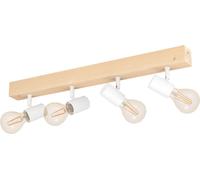 EGLO TOWNSHEND 3, casquillo E27, 220-240 V, color marrón, color blanco
