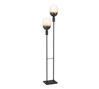 Eglo Valdemoro Lámpara de pie minimalista de metal negro, lámpara de salón