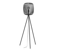 EGLO Lámpara de pie Romazzina, negra, altura 141 cm, metal, E27