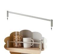 EGZASDI Barandilla de Estante Acero Inoxidable | Escenario de uso de varios tamaños de acero inoxidable: for estantes de cocina y gabinetes(35in/89cm)