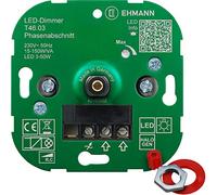 Ehmann 4600x0300 Regulador de Intensidad (230 V, 50 Hz, Potencia: LED 3-50 W, 15-150 W/VA, Incluye Adaptador de programación)