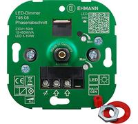 EHMANN T46.08 - Regulador de intensidad led (230 V, 50 Hz, 5 W, 15 - 450 W/VA, incluye adaptador de programación)